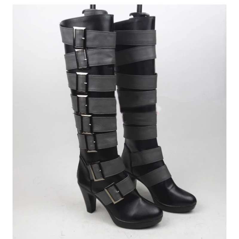 Butler Anime Ciel Boots Cosplay Grell under taker Shoes Halloween Red Teacup Carnival Party