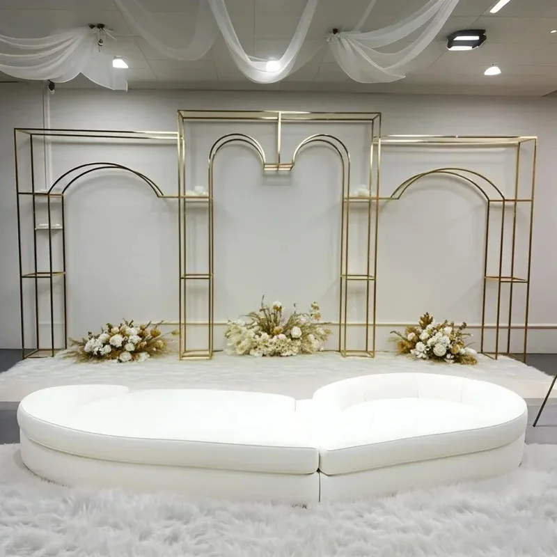 

Heavy-Duty Metal Wedding Arch Stand: Rustproof Outdoor Frame for Christmas Party Entry, Balloon & Floral Backdrops