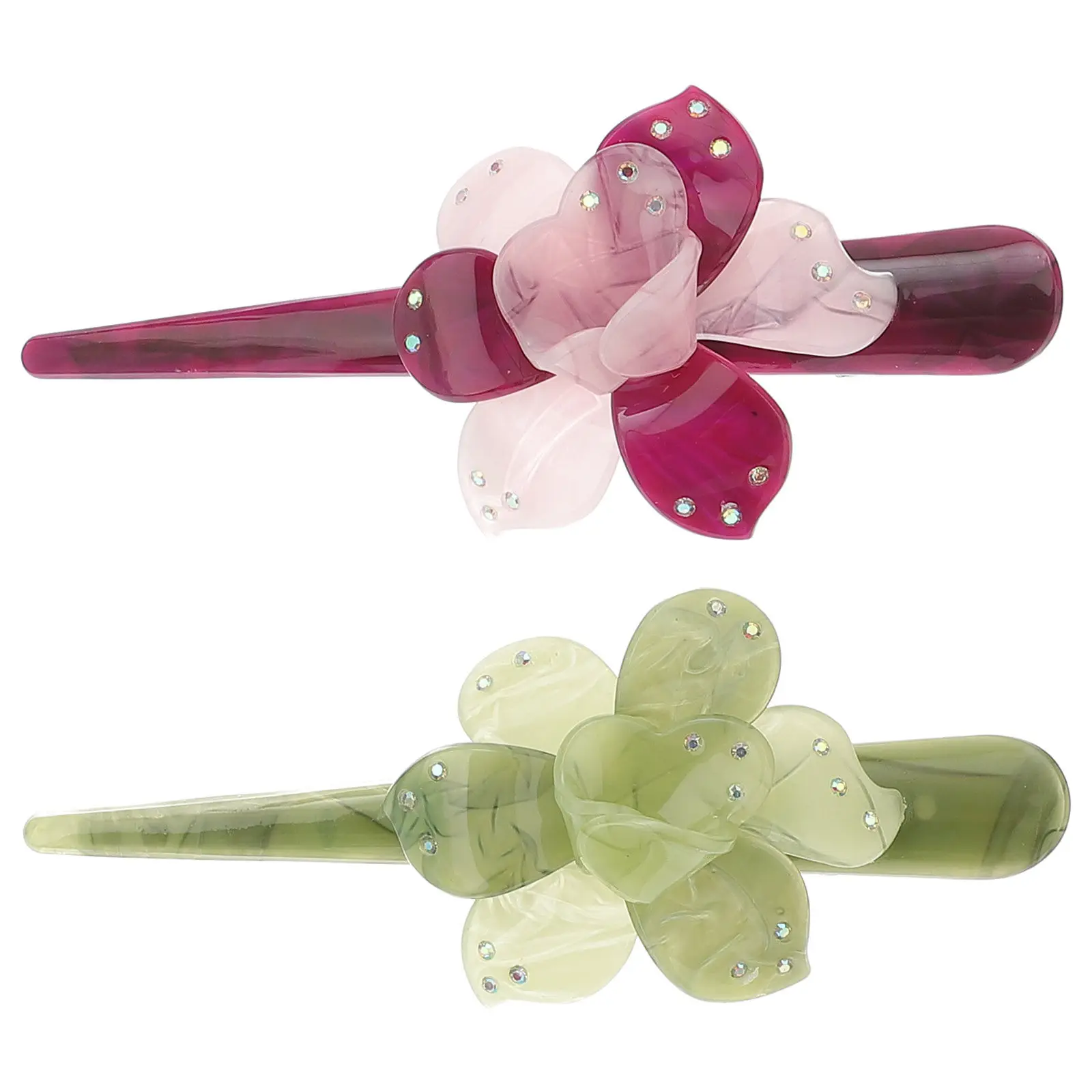 2Pcs Floral Hair Clip Chrysanthemum Flower Hairpin for Women Girls Easy Wear Comfortable Party Festival Daily Use Artificial