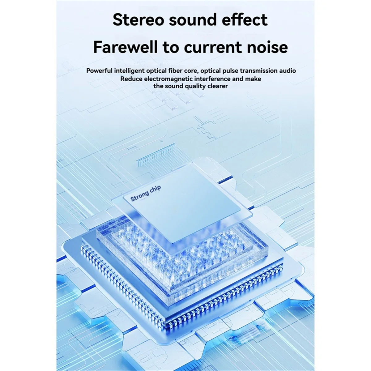 Cavo audio digitale in fibra ottica USB Porta quadrata da 3,5 mm a convertitore audio SPDIF per connessione all'amplificatore audio