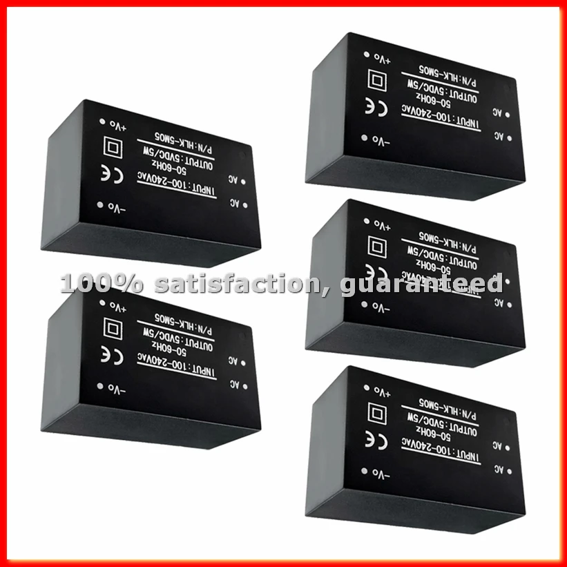 5PCS AC-DC Power Supply Module AC DC Converter 220V to 5V Intelligent Switching Module HLK-5M05-A13G