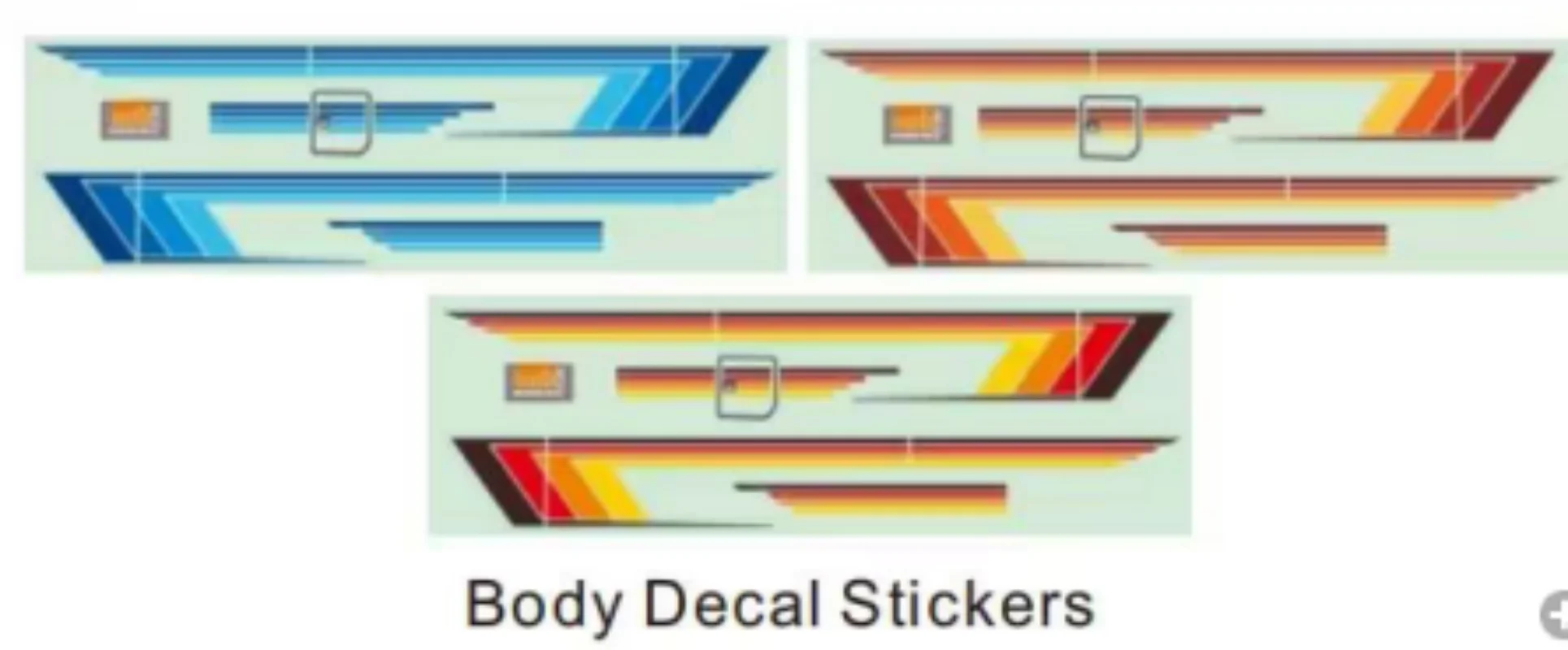 RGT Spare parts R86808 R87066 Body Decal Stickers for EX86190 1/10 RC Realistic Crawler Real Hard-core Off-road Model Car