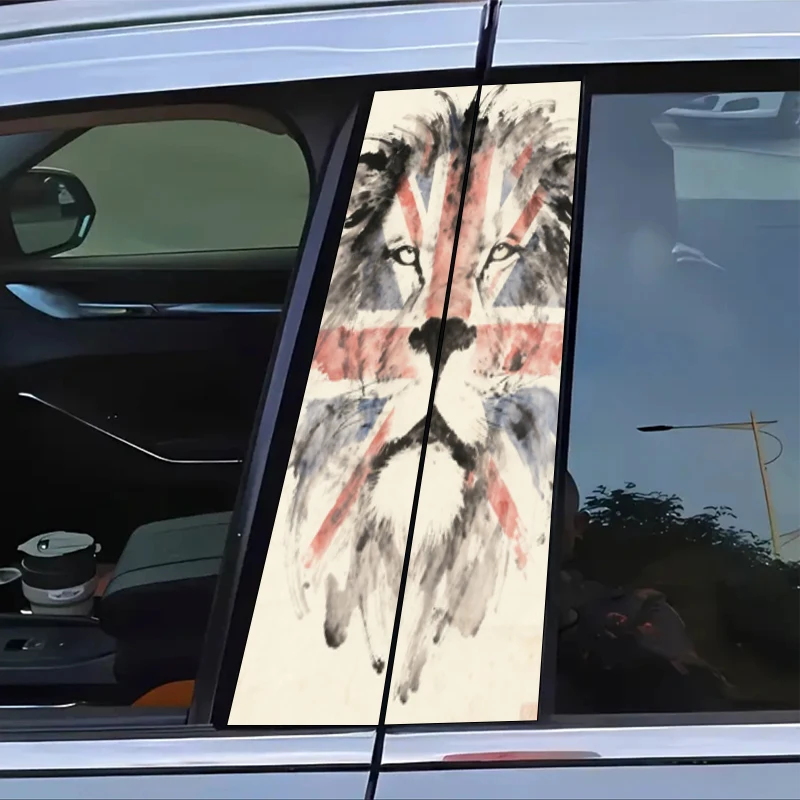 ملصق على شكل عمود Lion B مكون من قطعتين، مقاوم للماء، مقاوم للخدش، لجميع الموديلات - السيارات، لأودي، هوندا، ميتسوبيشي، فورد