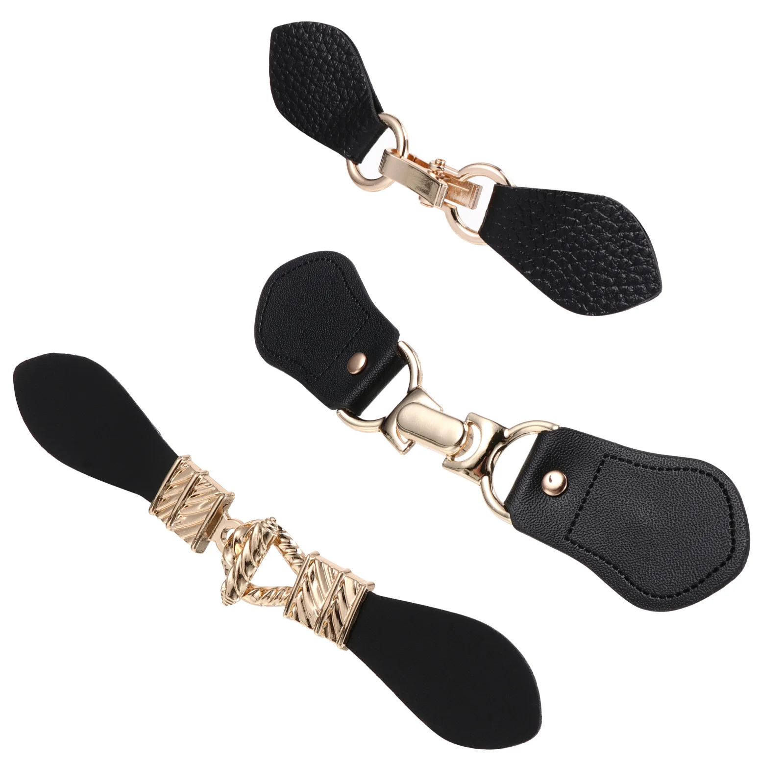 3 قطعة مقاطع معطف الرياح أبازيم لسترة معطف سترة إغلاق معدني مقاوم للصدأ دائم الملابس والاكسسوارات الحرفية الخياطة #5