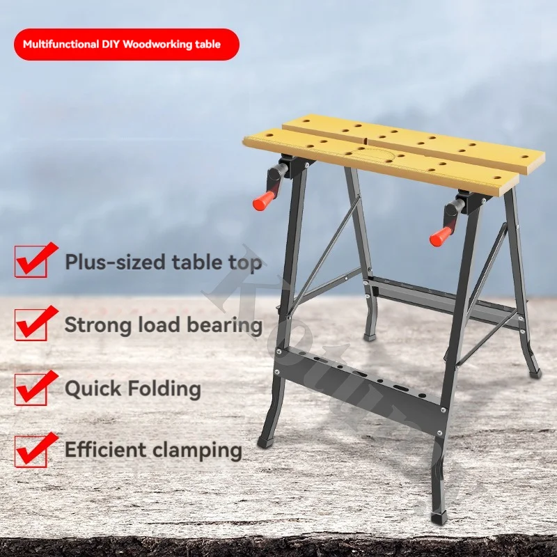 Multifunction Carpentry Workbench Household Folding Woodworking Table Saw Carpentry Decoration Combined Tool