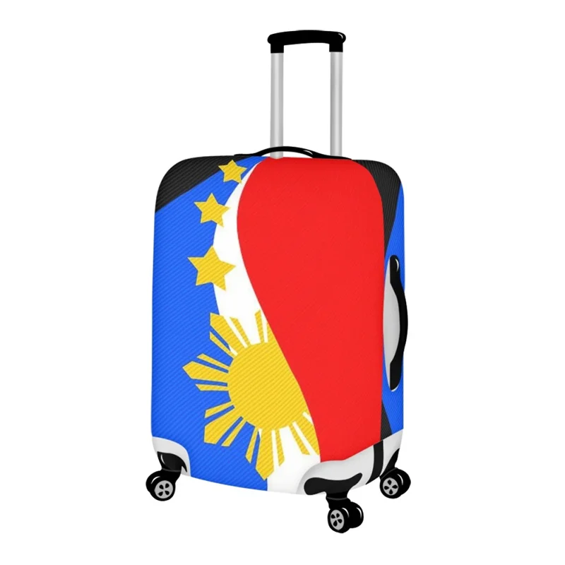 Philippine Flag Protector para Homens e Mulheres, Capa De Bagagem, Capa De Mala, Acessório De Viagem, Elástico, Resistente Ao Desgaste, 18-32"