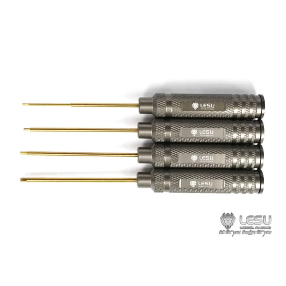 LESU Allen Schroevendraaier Set Voor 1/14 RC Tractor Truck Tamiyaya Auto DIY Model Speelgoed Metalen Gereedschap Maat 1.5/2.0/2.5/3.0mm THZH1219