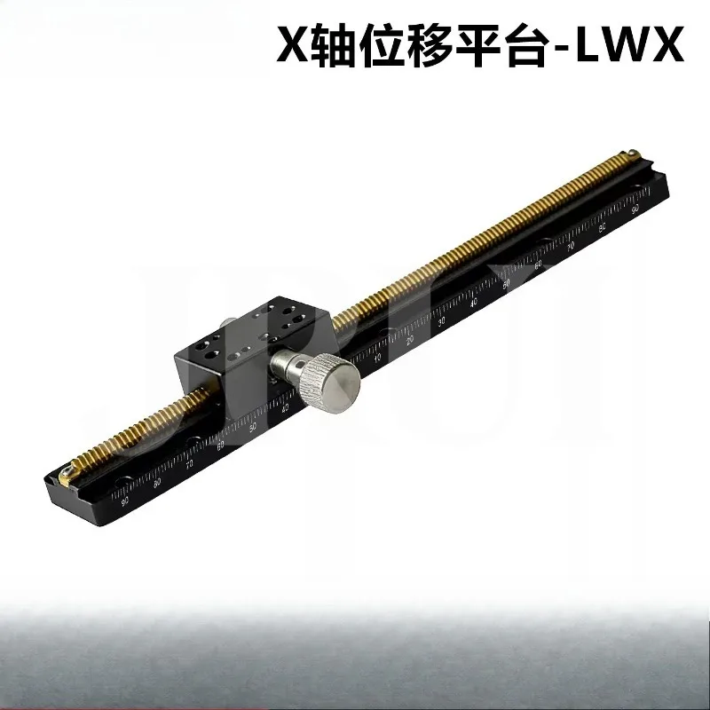 Rack and Pinion X-axis Long Stroke Slide Table Manual Precision Dovetail Groove LWX25/40/60 Precision Fine-tuning Frame Platform