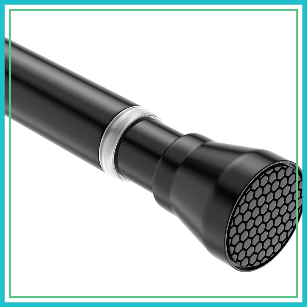 

Adjustable Stainless Steel Tension Shower Curtain Rod, 28-48 Inch, Anti-Slip, No Drilling, 7/8" for Bathroom Bedroom Doorway Closet