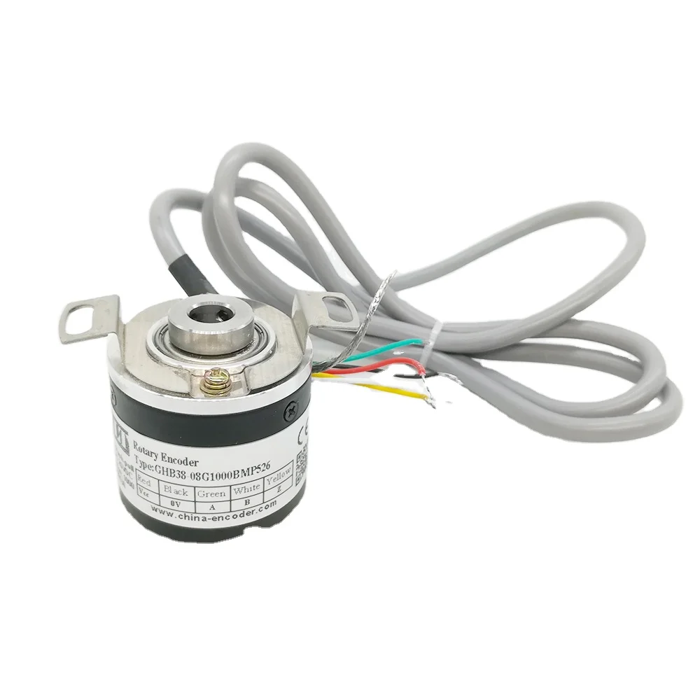 

ABZ Phase 8mm Hollow Blind Shaft 1000PPR GHB38-08G1000BMP526 Rotary Encoder for CNC Machine