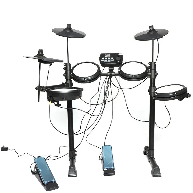 

Портативная электронная барабанная установка для взрослых, сетчатый джазовый барабан, детские профессиональные электрические барабаны для начинающих, детские игровые барабаны