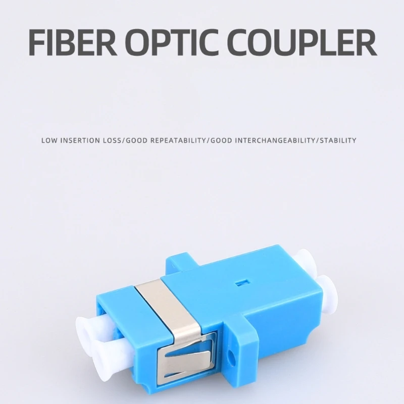 Versatile LC/UPC Duplex Fiber Optical Coupler Adapter for Smooth  Quality Casing Low Insertion Loss