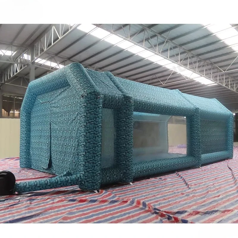 7x4m Inflatable Spray Booth Custom Tent Cars Paint Booth With Filter System and 2 Blowers