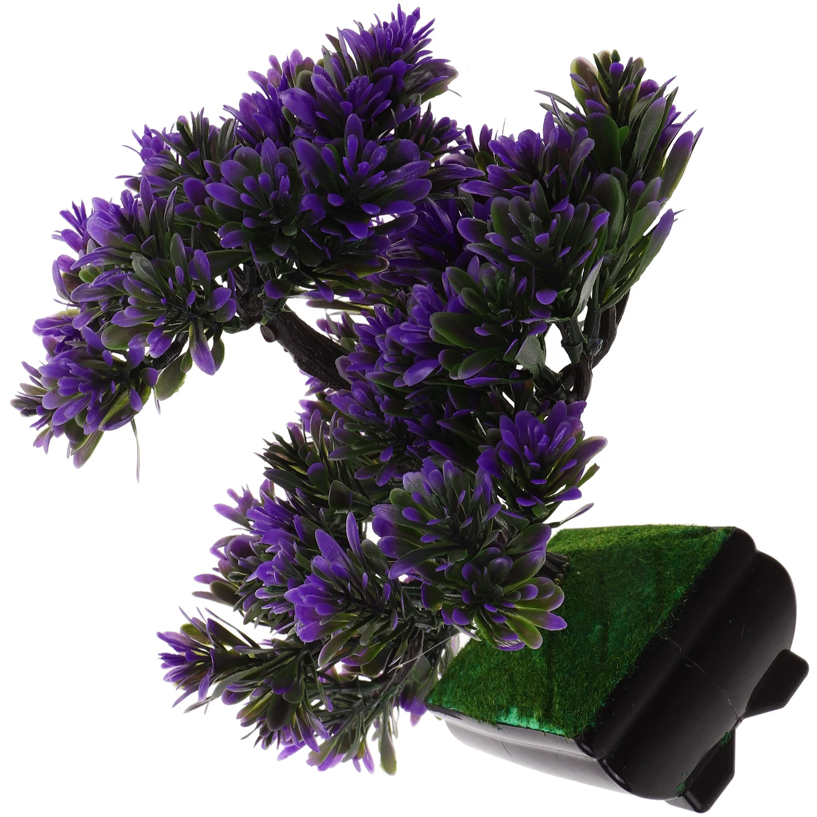

Artificial Guest-Greeting Pine Bonsai Mini Simulation Tree Purple Eco-Friendly Plastic Home Desk Decor Artificial Plants For