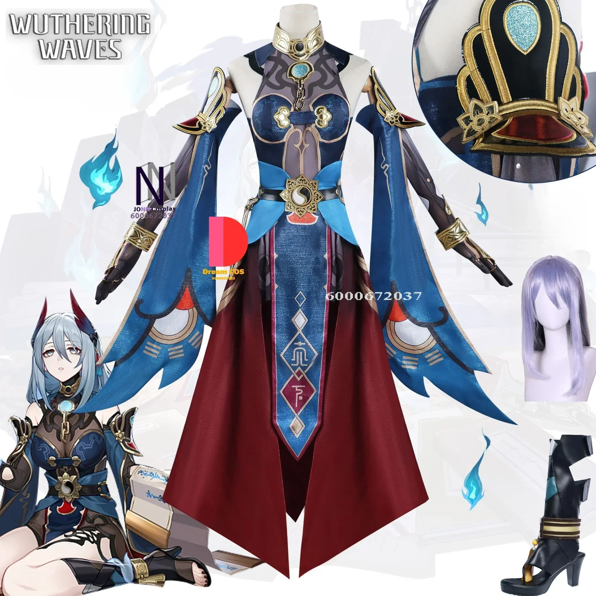 

Honkai Star Rail Game Hanya Cosplay Costume Full Set Hanya Cosplay Dress Outfits Han Ya Cosplay Wig Shoes Cos Costume Women