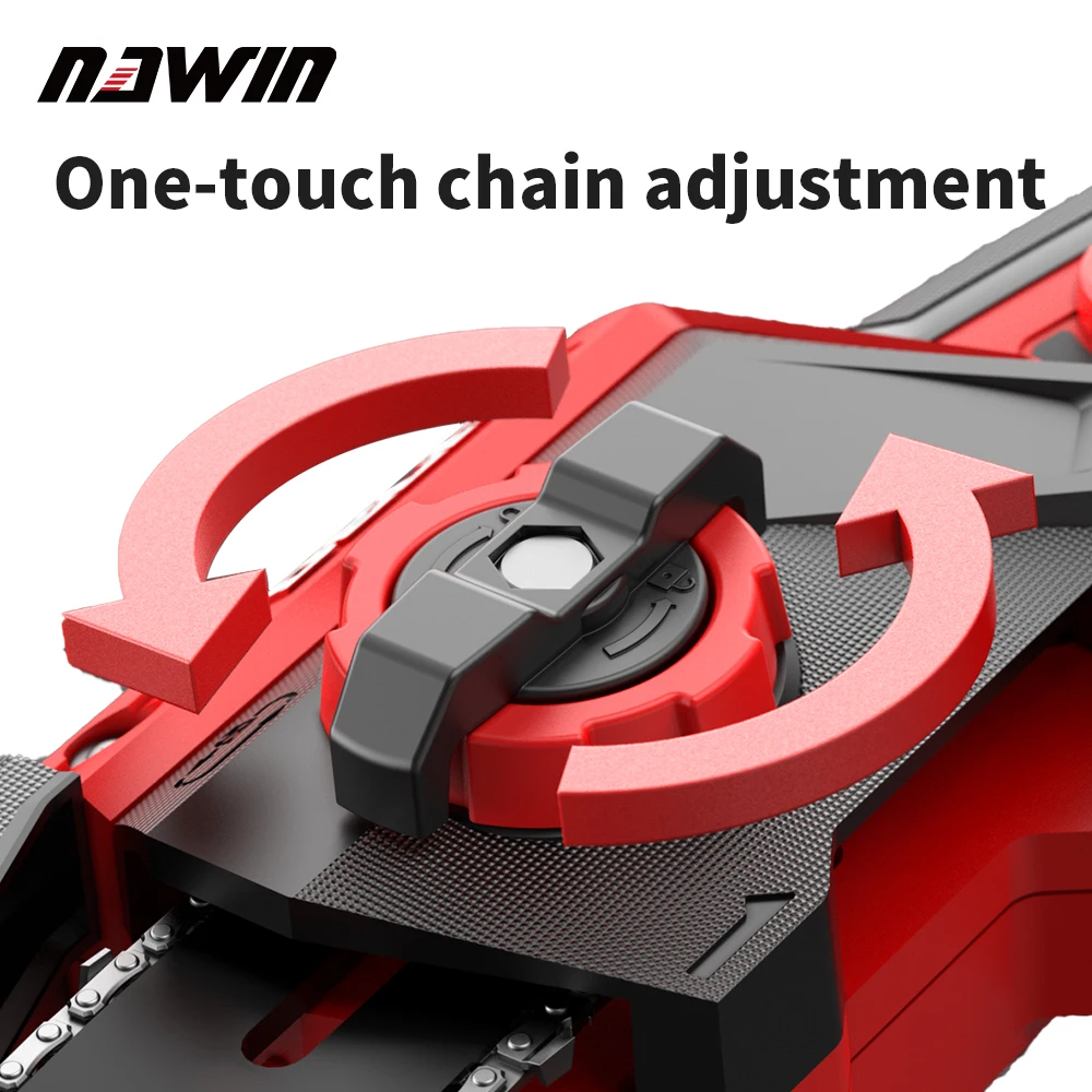 NAWIN Brushless Lithium-ion Outdoor Logging Chain Saw Home Small Single Hand Chain Saw Logging Sawmill