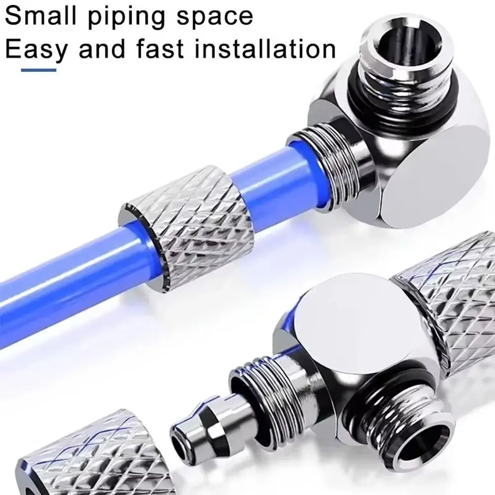 10Pcs Male Thread Micro Quick Twist Joint 3mm 4mm 6mm OD PL/PC Air Tube Connector M3 M4 M5 M6 Screw Through