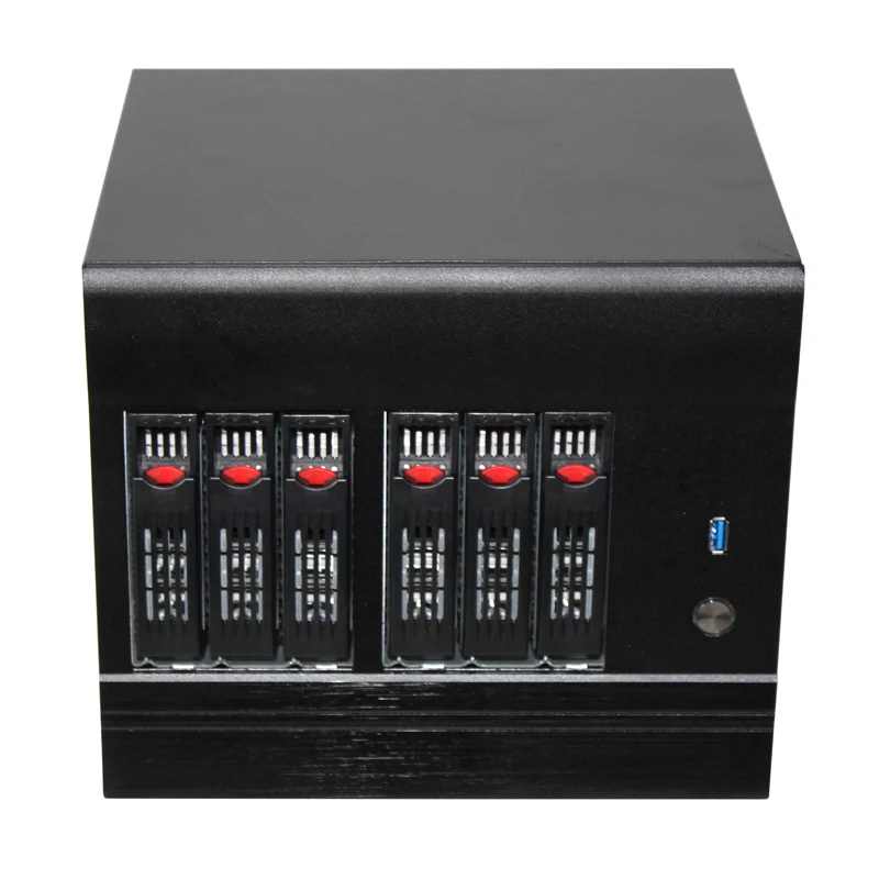 Wysokiej jakości NAS 6 bay obudowa serwera z RAM, SSD, CPU, płyta główna w magazynie