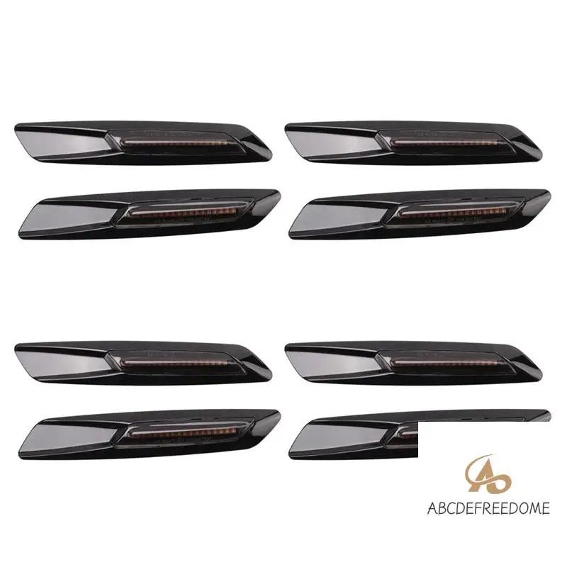 

8Pcs Cat Turn Signal Light LED Car Dynamic Side Marker Blinker Light Signal Lamp For-BMW E60 E61 E81 E82 E88 E90 E91 E92