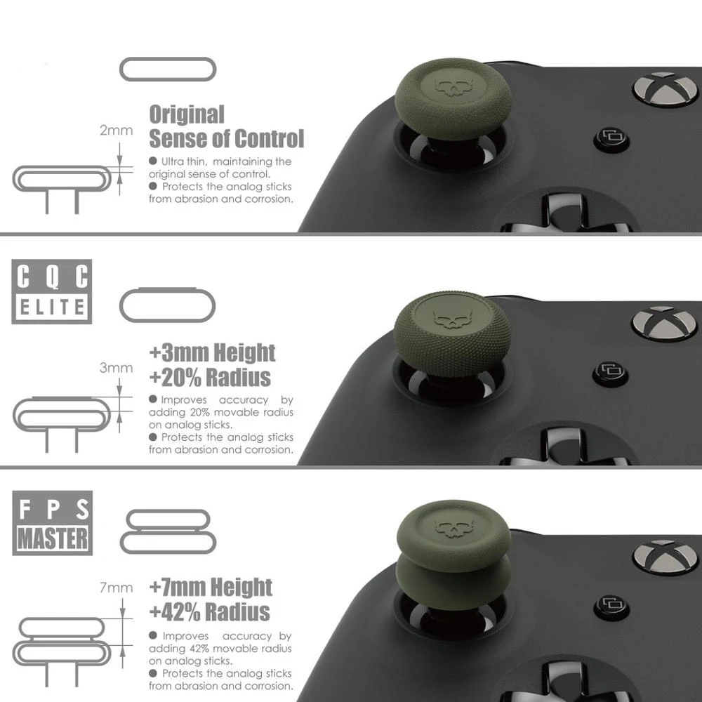 Duimgreepset FPS CQC Joystickdop Thumbstick Cover voor Xbox One Xbox Series X Series S Controller