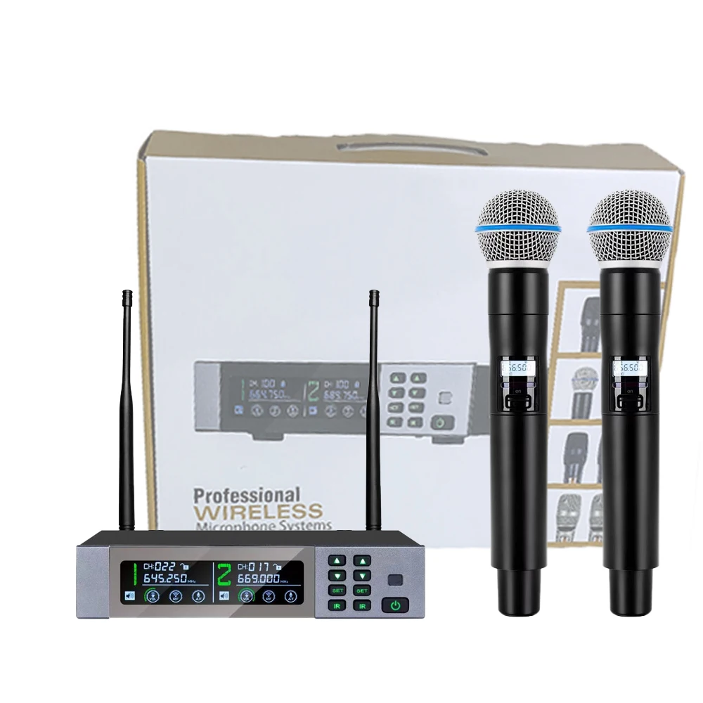 

BLX88S Professional Heart Shaped Dynamic Wireless Ultra High Frequency Handheld Microphone, Concert, KTV Stage