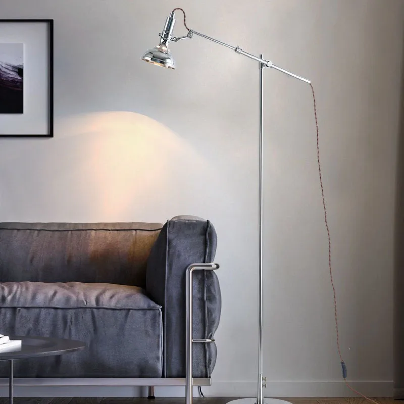 Bauhaus Work Lamp Bedside Floor Lamp Living Room Joint Movable Swing Arm Industrial Style Wabi-sabi Style Coffee Shop B&B