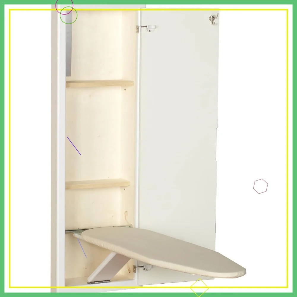 

Space-Saving In-Wall Ironing Board, White Finish for Easy Storage