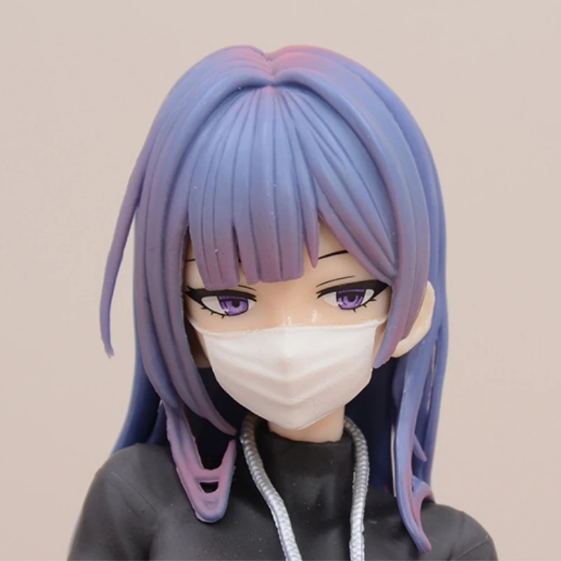 24cm Masked Yuna Illustration Biya Painter Manga Figure Model Statue Collection Desktop Decoration Ornament Toys Gifts