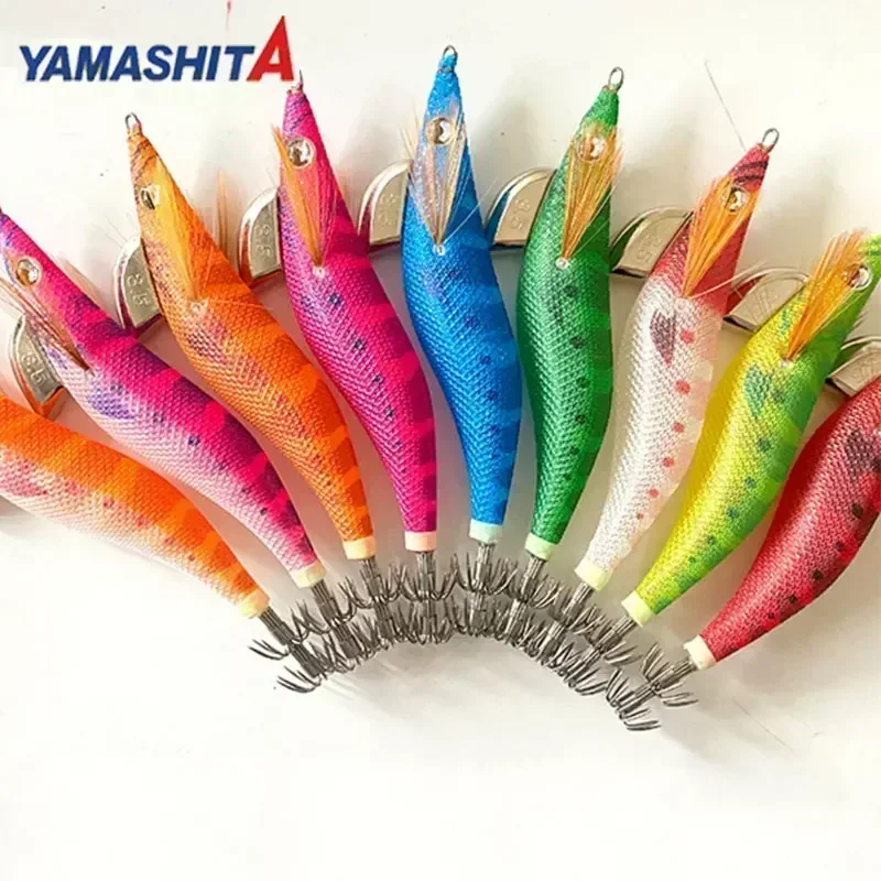 YAMASHITA EGI-OH Super Glow HAVE FUN! 2.0 2.5 3.0 3.5 SQUID JIG LURE WOODEN SHRIMP BAIT BOAT FISHING