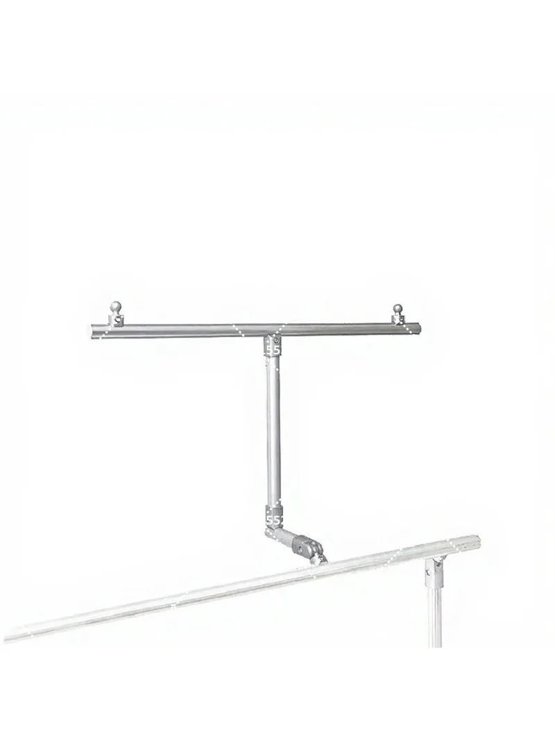 Aluminum Alloy Cross Stitch Stand Flat Plate Holder Thread Guide Rod Embroidery Stand with Universal Phone Holder