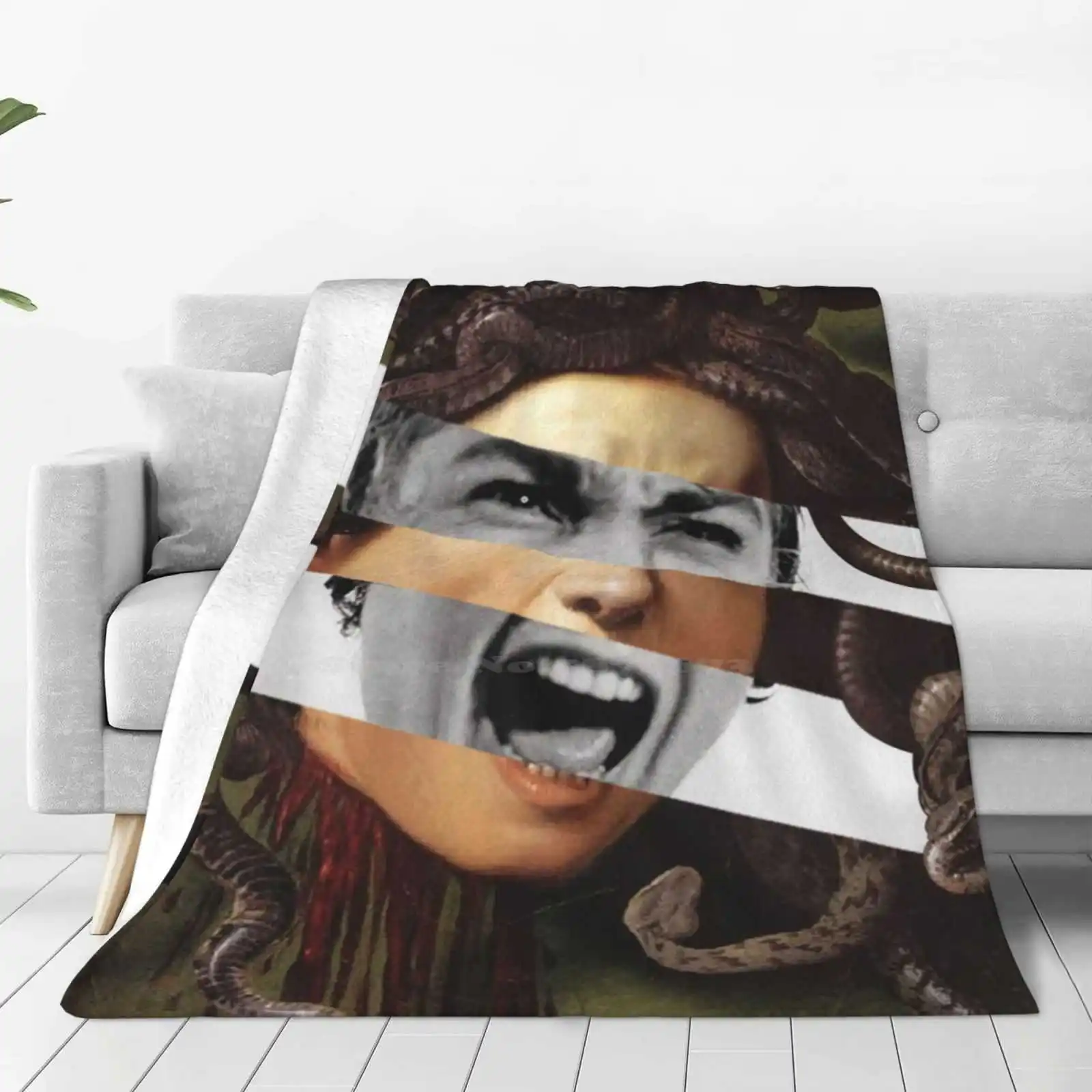 By Caravaggio And Vivien Leigh In The Movie Psycho New Selling Custom Print Flannel Soft Blanket Psycho Hitchcock Horror Movie