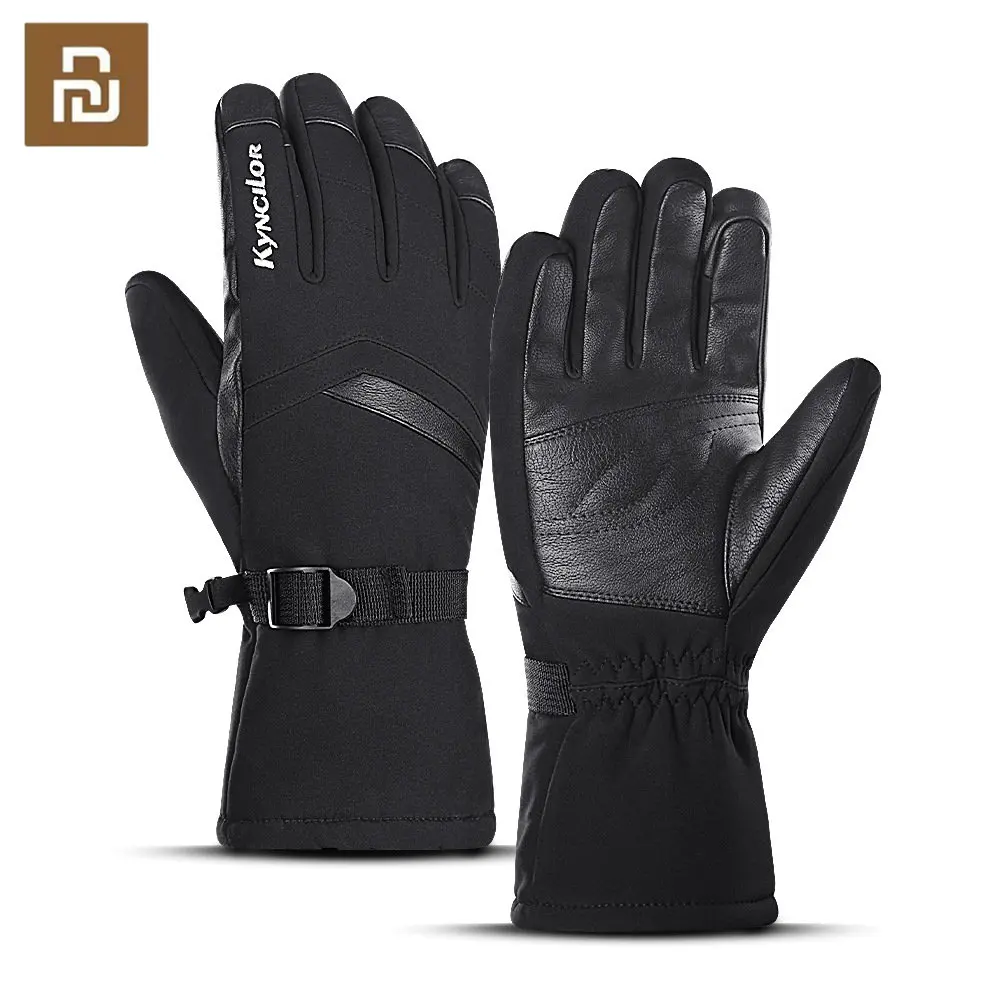 Youpin Winter Men Women Thicken Snowboard Gloves Waterproof Outdoor Sports Warm Thermal Touch Screen Antislip Ski Skiing Mittens