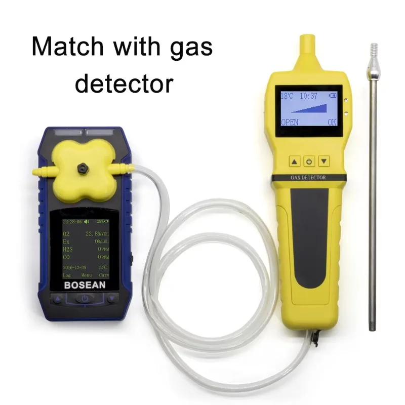Industry Portable Gas Sampling Pump Digital Charging Smart External Pump Sampler Device Support All Gas