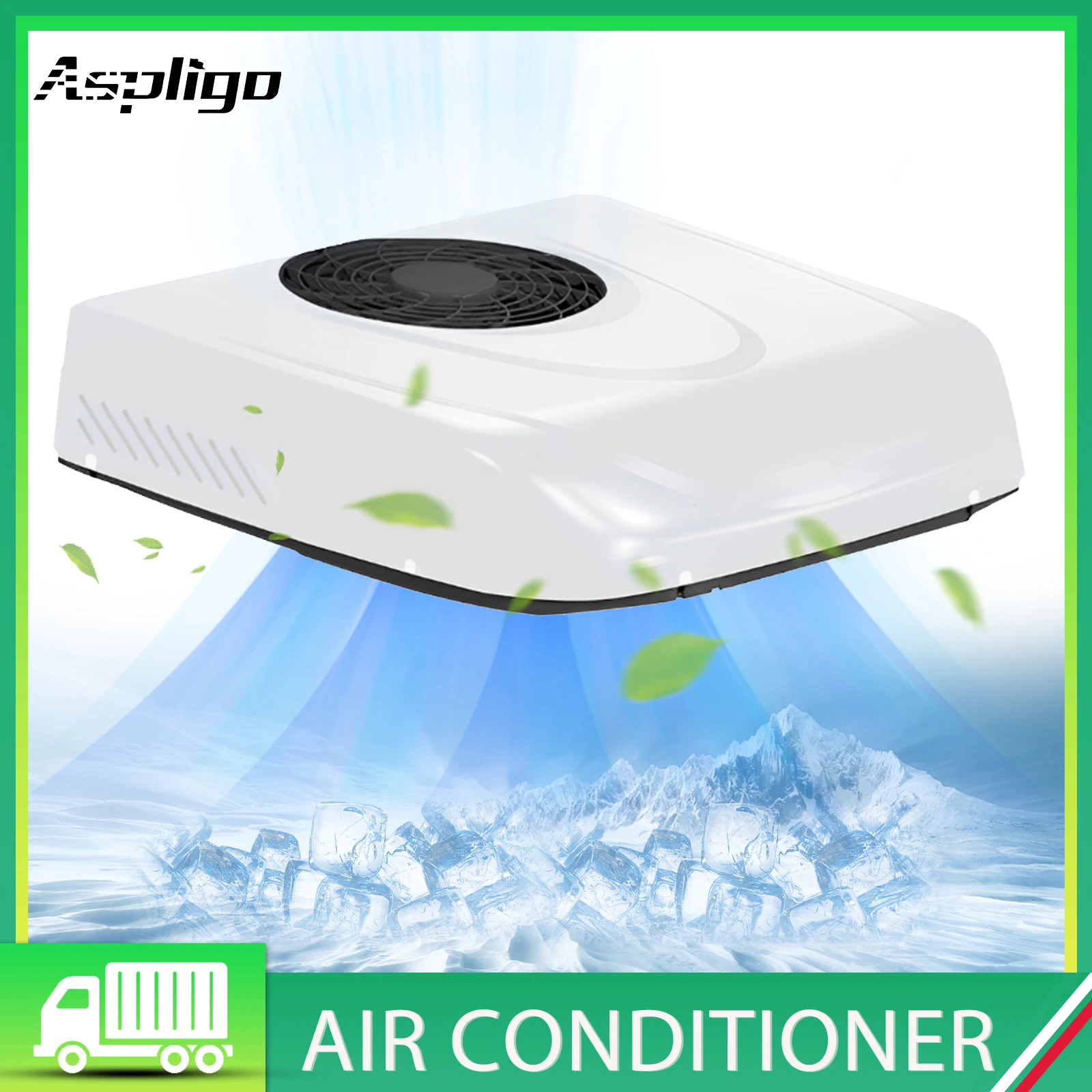 

Universal 12V Automotive RV Rooftop air conditioner Electric Parking Air conditioning 24V 10500BTU for Camper Van Caravan Bus