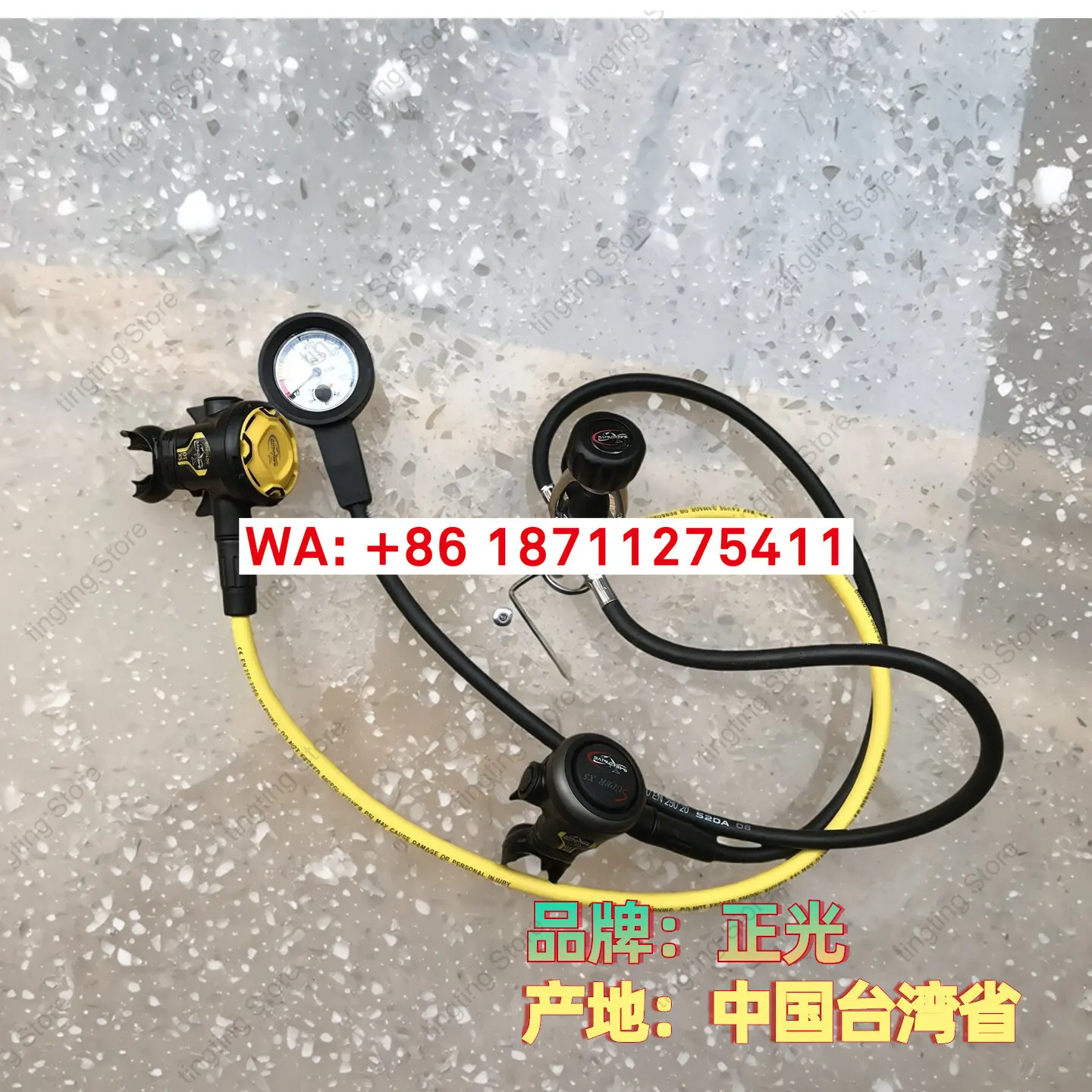 Taiwan Zhengguang SAEKODIVE diving suit first and second stage head pressure reducing valve regulator triple meter
