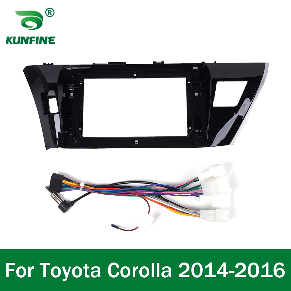 

Автомобильная GPS-навигация, стерео для Toyota Corolla 2013-2016, LHD радио, панель, рамка, подходит для 2Din, 10-дюймовый экран головного устройства приборной панели