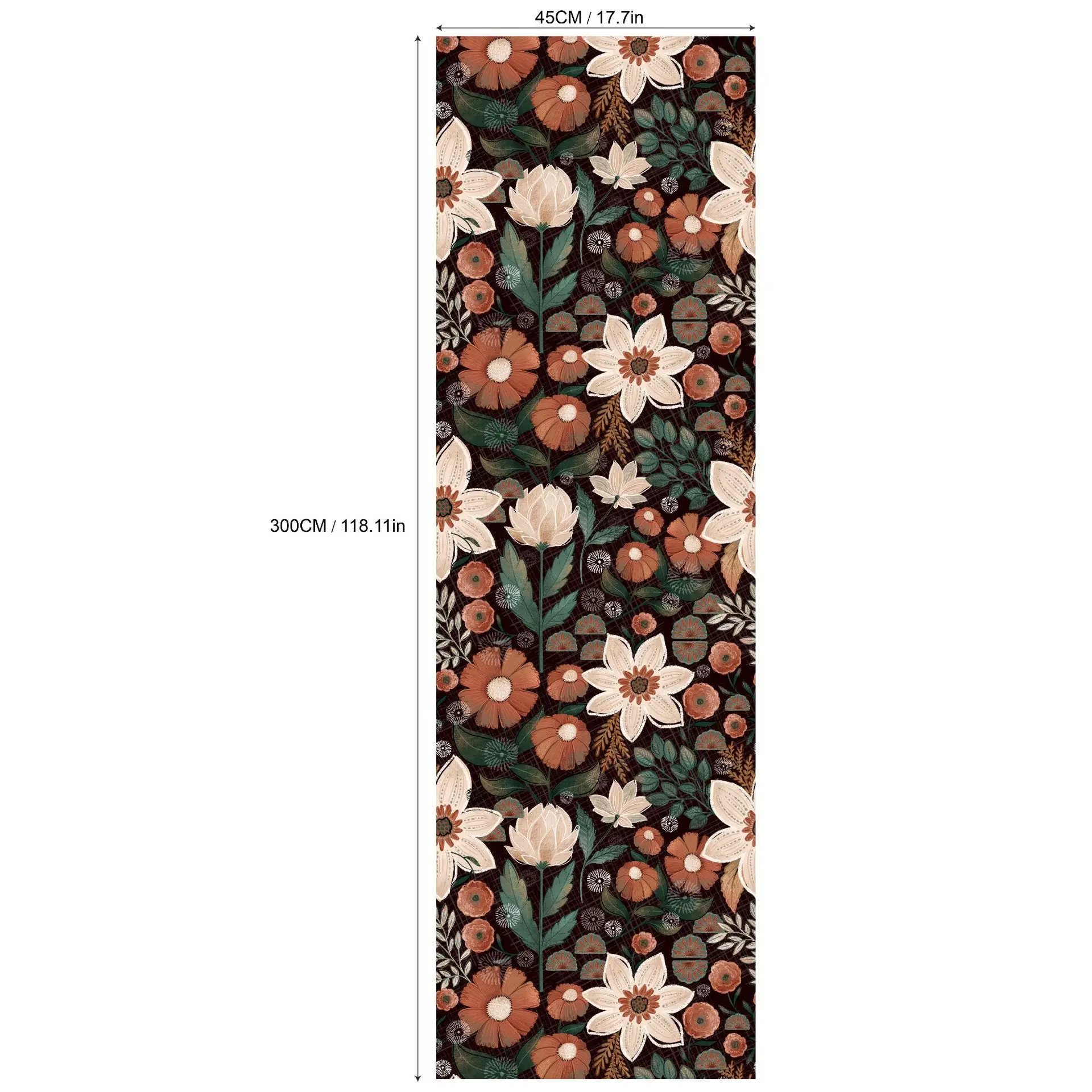 Peel and Stick Bedroom Wallpaper Flower Rolls Pvc Vinyl Wallpaper Home Decoration