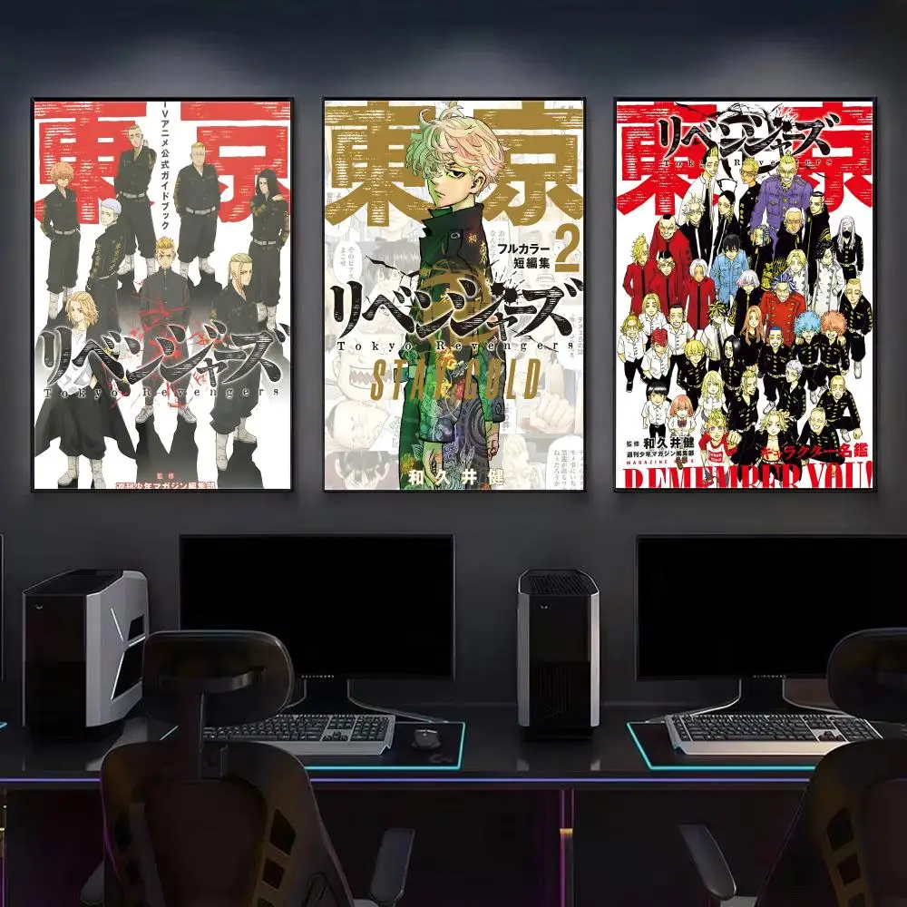 T-Tokyo Revengers Anime Poster, Aesthetic Wall Art, Modern Home Decor, Removable Poster for Bedroom & Living Room