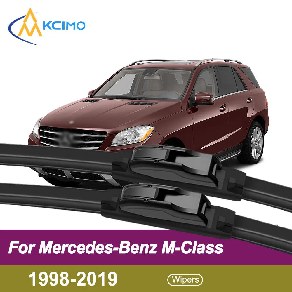 

2pcs Quiet Beam Wiper Blades for Mercedes-Benz M-Class 1998-2019 Silent Windshield Wipers with Quick Installation