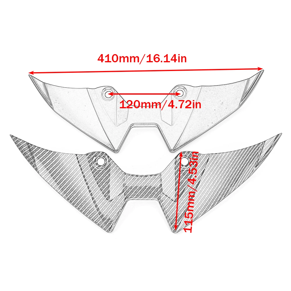 Motorrad-Frontverkleidungsverlängerung, Schutzabdeckung für KAWASAKI Z900 Z900SE 2025-2026 und Yamaha MT-07 – Detail 3
