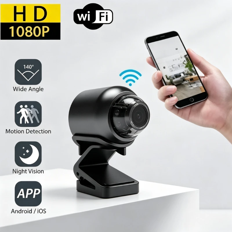 1080P HD Mini Camera WiFi Wireless HD Night Vision Camera Home X5 Remote Camera Kids Pet Safety Monitoring
