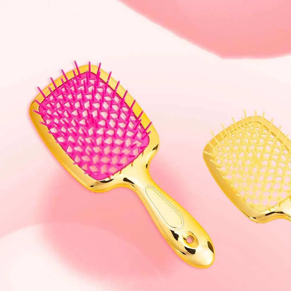 Scalp Massage Wide Teeth Scalp Massage Combs Hair Styling Tool Hollowing Out Comb Wide Teeth Massage Hair Brush Air Cushion Comb