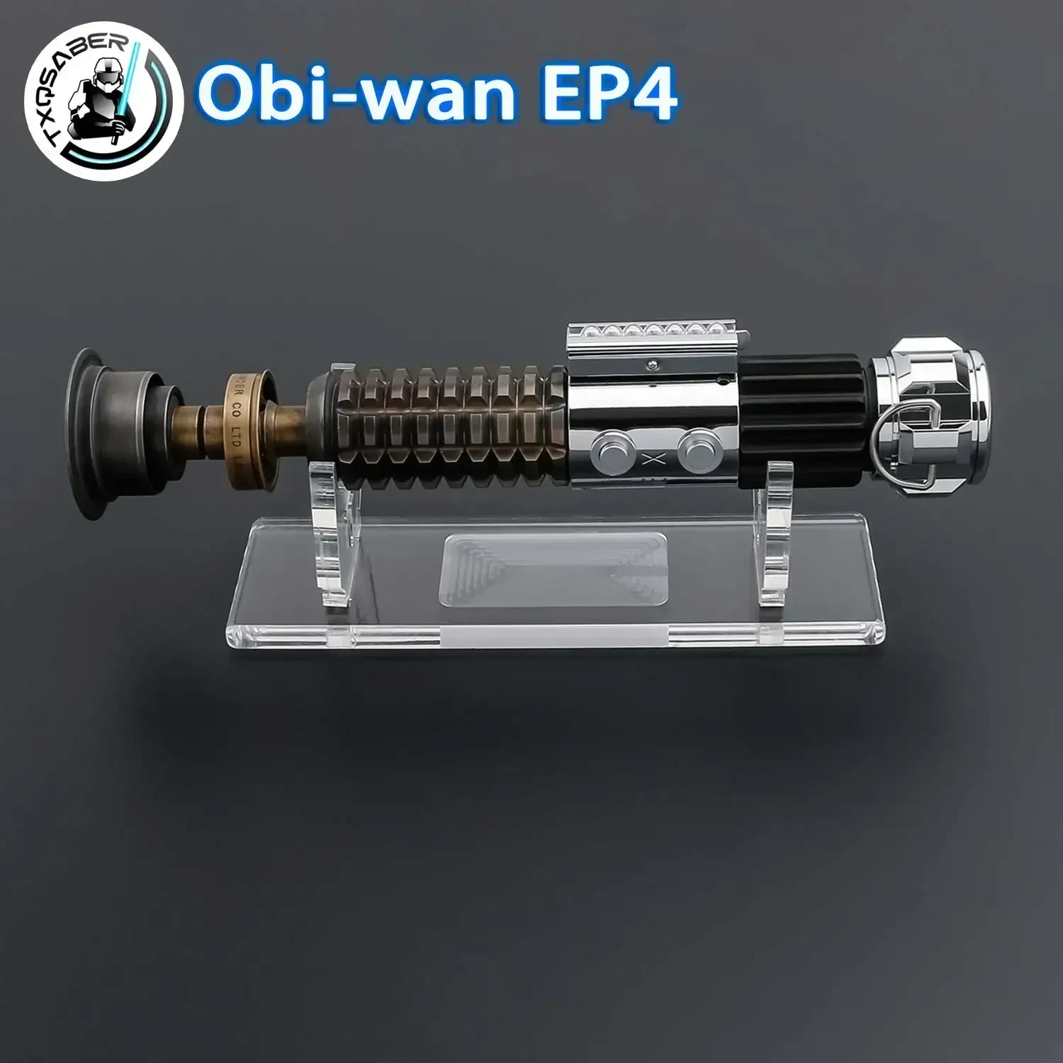 TXQSABER Obi Wan EP4 Hoge kwaliteit metalen gevest serie Lightsaber-handvat met RGB SNV4-Pro Proffie 2.2 Core Geen mes