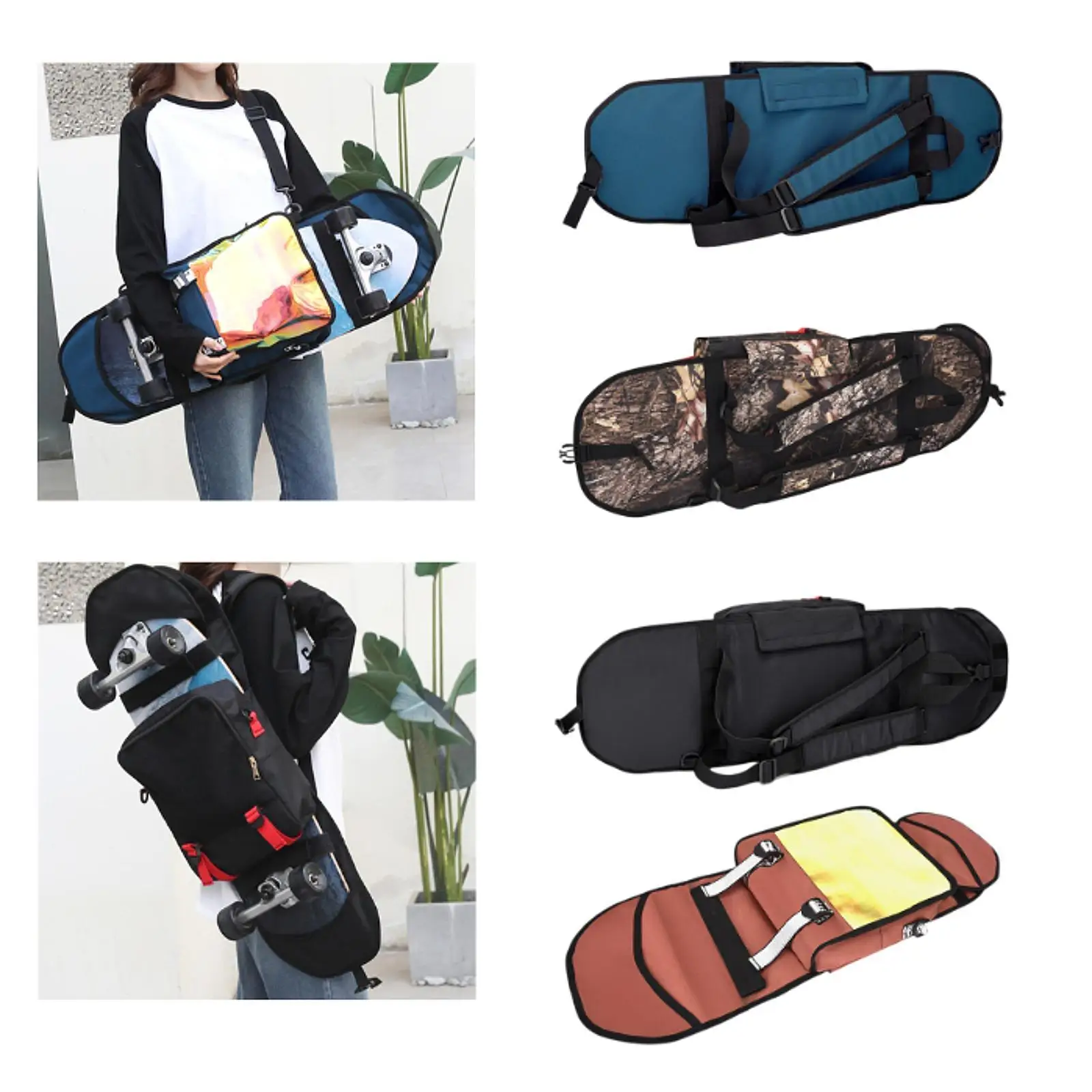 Plecak na deskorolkę Torba do przechowywania longboardu do jazdy na łyżwach na świeżym powietrzu