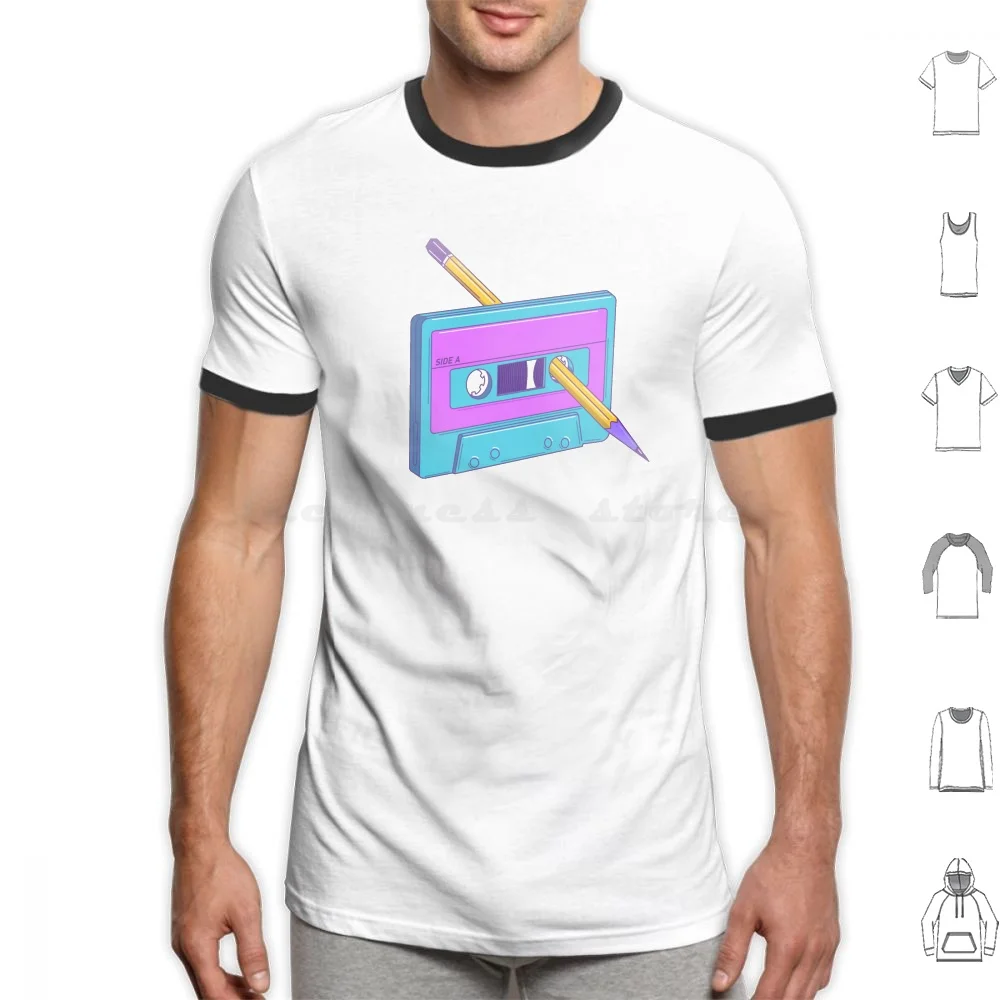 Vintage Gadget Cassette T Shirt 6xl Cotton Cool Tee Vintage Gadget Cassette Vintage Retro Cassette Gadget Music Tape Classic