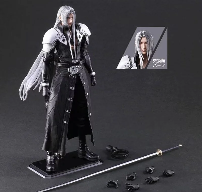 Play Arts Kai Final VII Sephiroth Figure PA Cloud Strife 28cm Doll Toys collection model