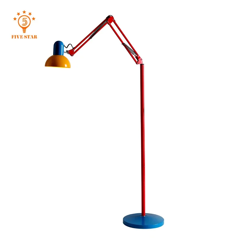 

Скандинавский промышленный торшер, светодиодный дизайнерский светильник для гостиной, спальни, торшер-качалка, детская комната, декор для кабинета, настольное освещение