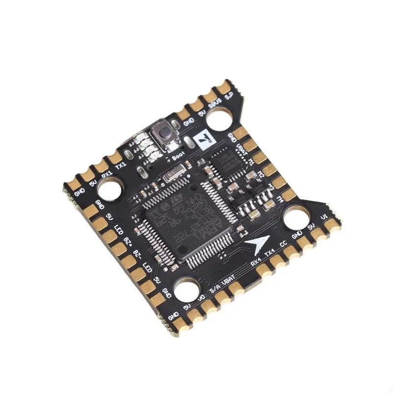SkyDEl1pcs For T-MOTOR MINI Racer F7 Flight Controller 3~6S Lipo WAT7456E OSD 4 X UART Port MCU-M32F722RET6 2020mm For RC FPV
