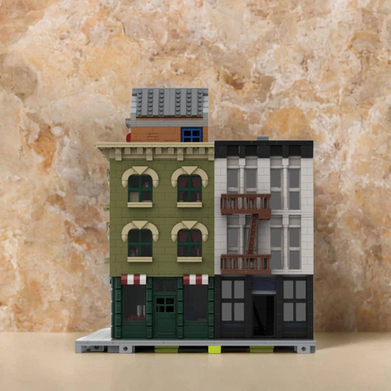 

4277 шт. Moc Holiday Main Street модульные строительные блоки Рождественский городской дом модель строительные блоки на день рождения DIY игрушки подарок