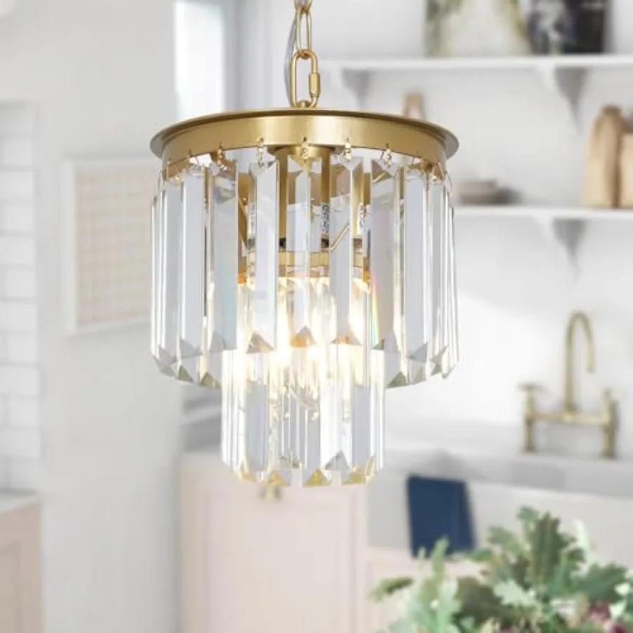 

Small Crystal Chandeliers for Kitchen Island Small Pendant Light Mini Contemporary Ceiling Pendant Light Fixture for Dining Roo
